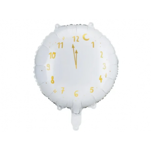 New Year White Clock Balloon New Year White Clock Balloon